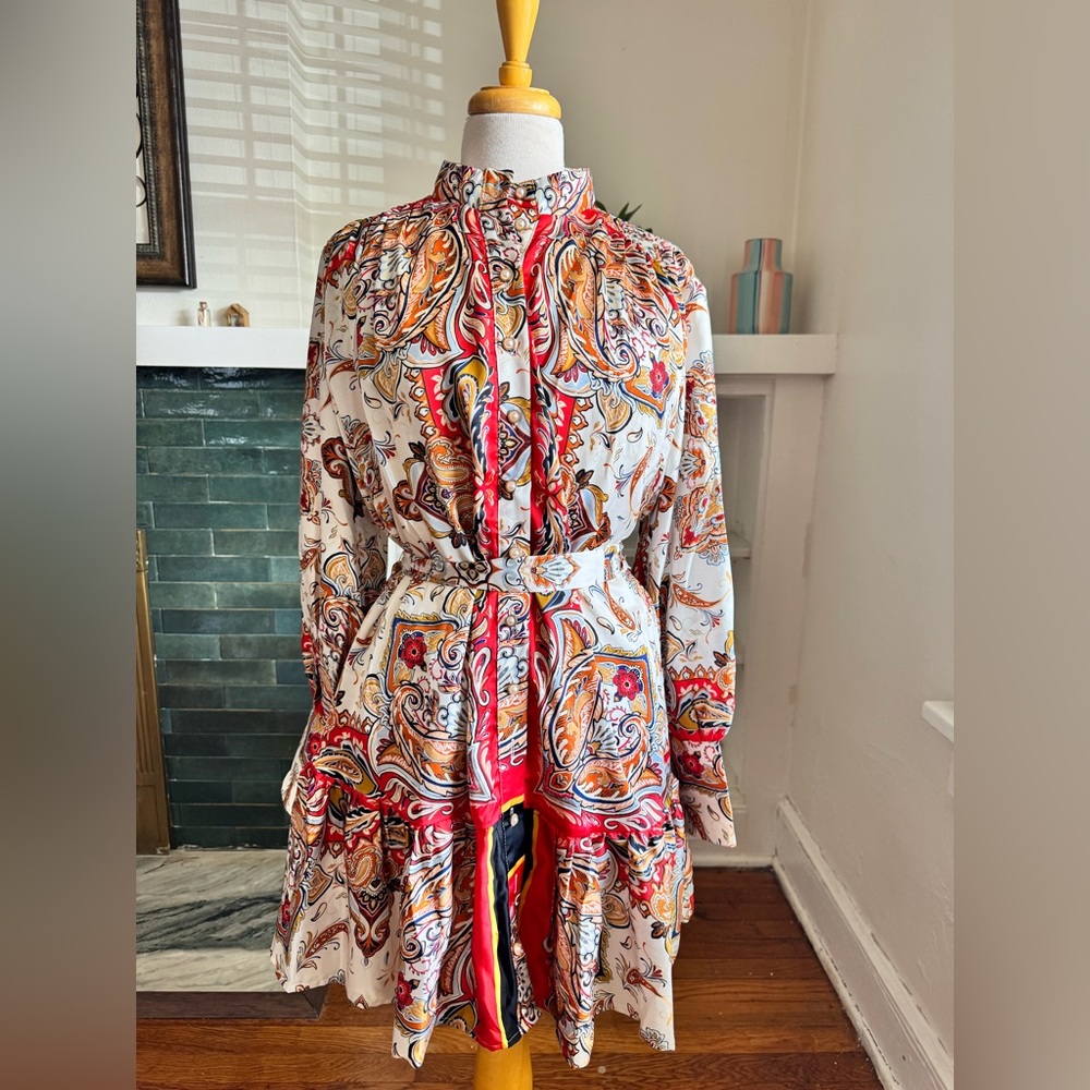 NWT Franny Scarf Print Dress
